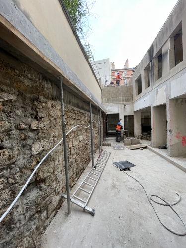 rehabilitation / transformation des niveaux RDC et SOUS SOLs Rue H&eacute;l&egrave;ne Jakubowicz &agrave; Paris XX&egrave;me avec BOIDOT Architectes Paris (75)