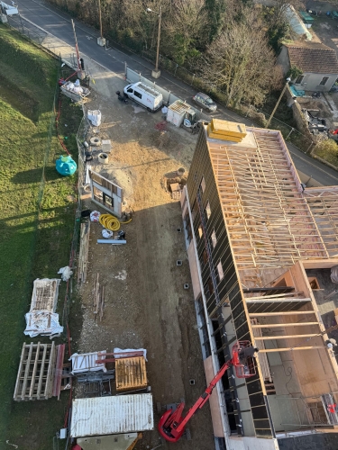 construction du centre SPA  avec ARRA Agence R&eacute;gis Roudil Architectes &agrave; CHENNEVIERES (94)