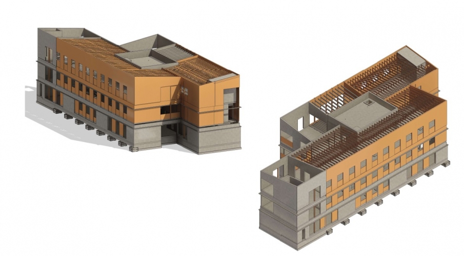 construction du centre SPA  avec ARRA Agence R&eacute;gis Roudil Architectes &agrave; CHENNEVIERES (94)