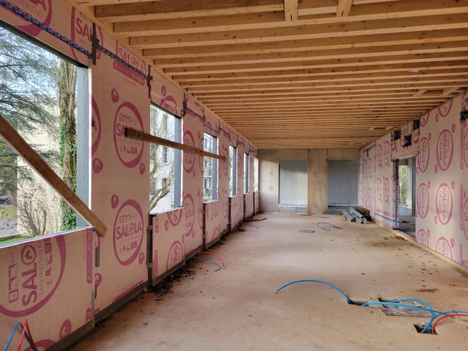 construction du centre SPA  avec ARRA Agence R&eacute;gis Roudil Architectes &agrave; CHENNEVIERES (94)