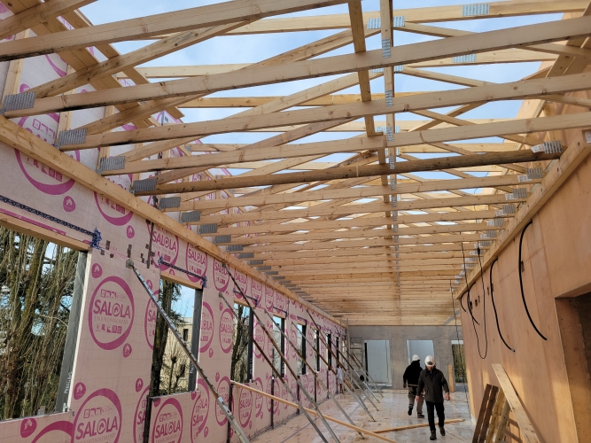 construction du centre SPA  avec ARRA Agence R&eacute;gis Roudil Architectes &agrave; CHENNEVIERES (94)