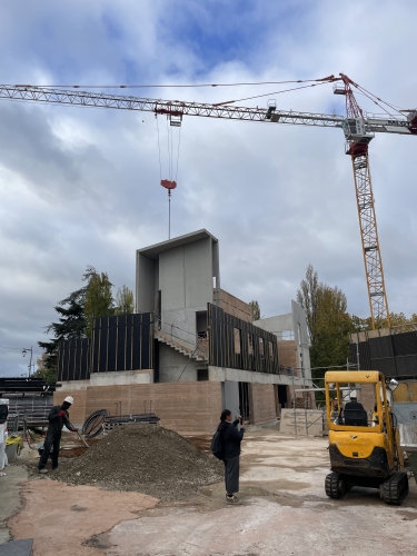 construction du centre SPA  avec ARRA Agence R&eacute;gis Roudil Architectes &agrave; CHENNEVIERES (94)
