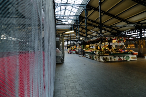 Marché couvert de la Chapelle à Paris (75)