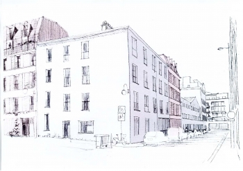 Construction d'un ensemble immobilier de 15 logements sociaux et espaces de commerces rue de Thionville à Paris (75)
