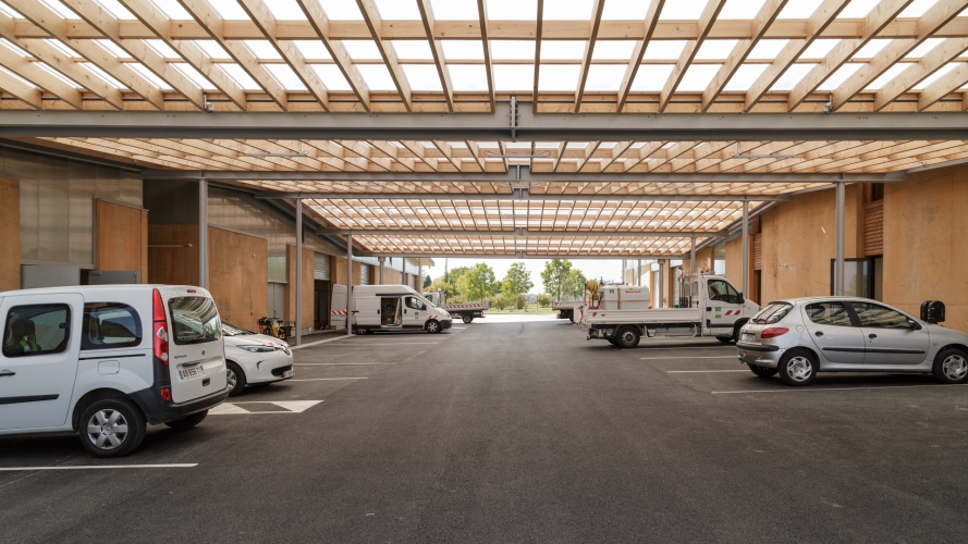 Construction d'un centre technique municipal à saint Ismier