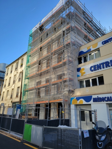 Construction d'un ensemble immobilier de 15 logements sociaux et espaces de commerces rue de Thionville à Paris (75)